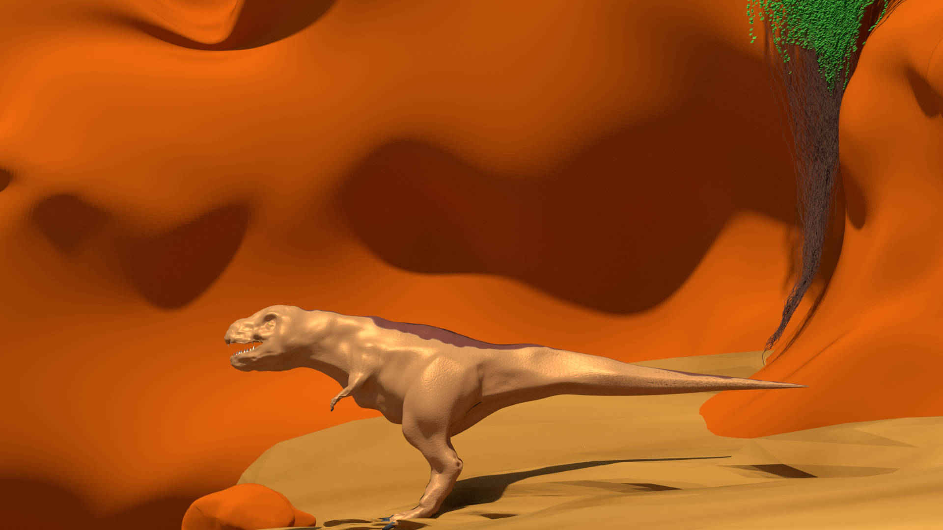 恐竜です、多分。