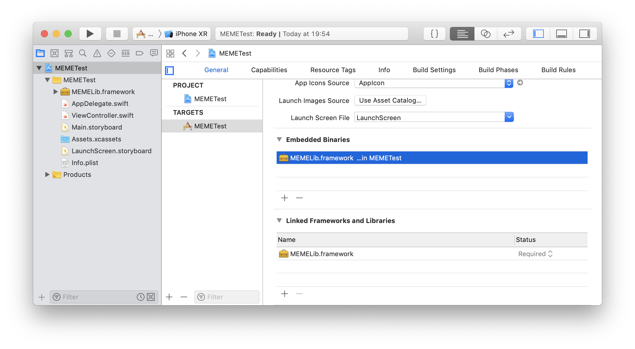 Embedded Binariesに追加